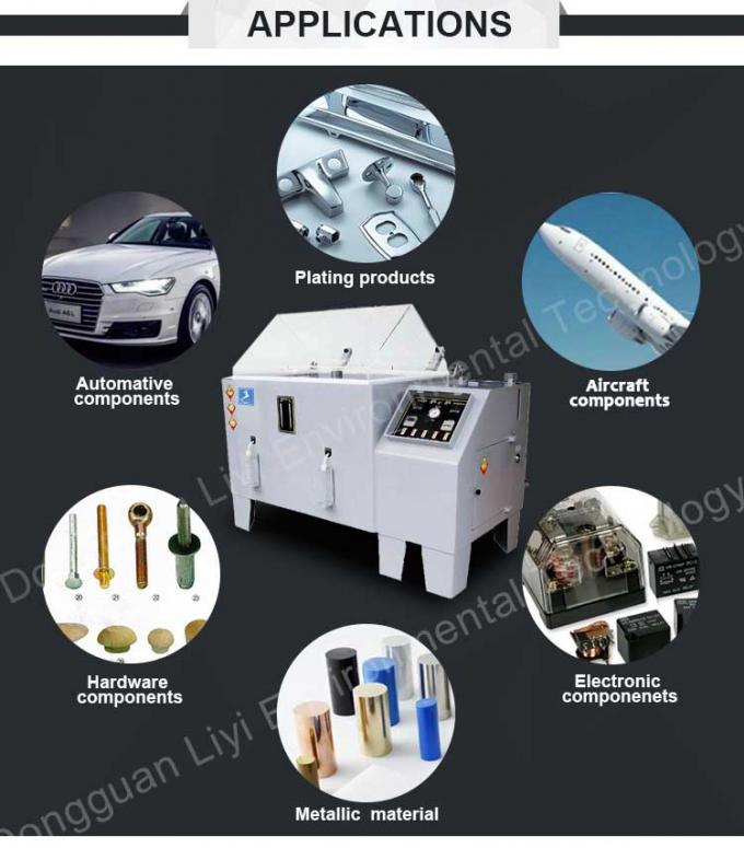 دستگاه تست اسپری نمک محفظه تجهیزات تست خوردگی مه نمک رنگ Liyi 0