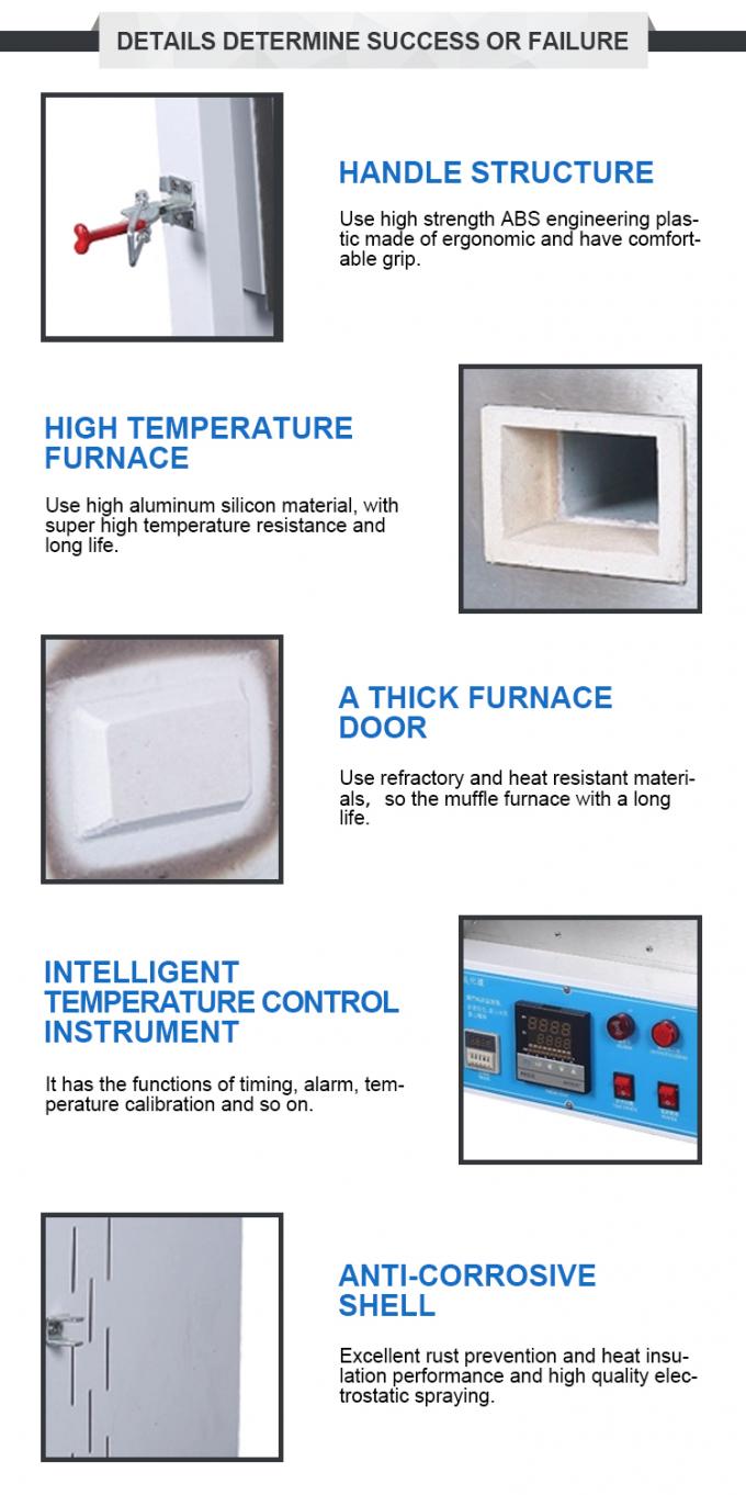کوره صدا خفه کن 700 درجه فر کوچک صنعتی LIYI اتاقکی با دمای بالا 2